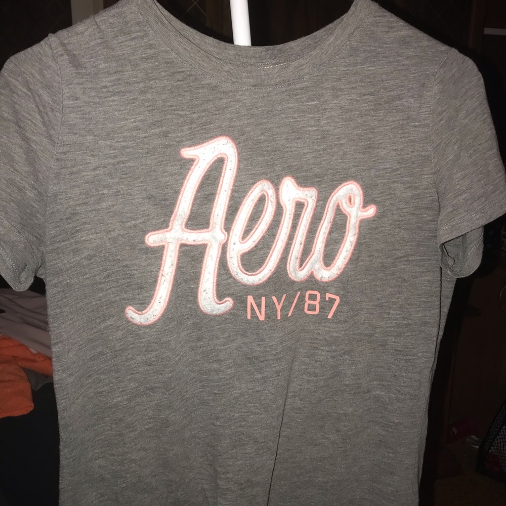 Aeropostale grey short sleeve